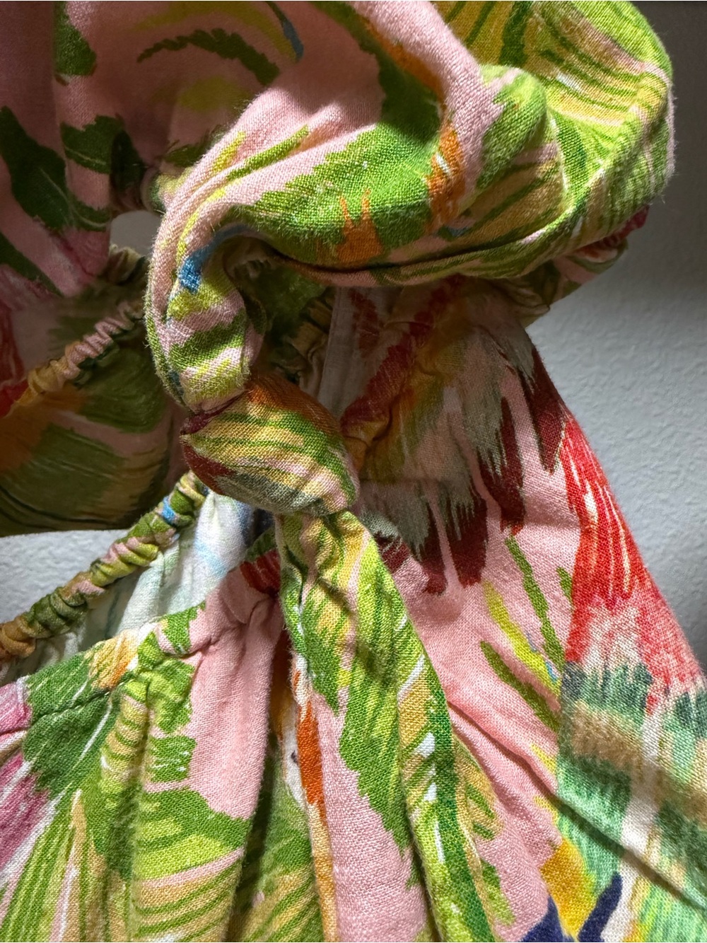 Farm Rio macaw leaves mini dress. Size large. - Picture 4 of 5